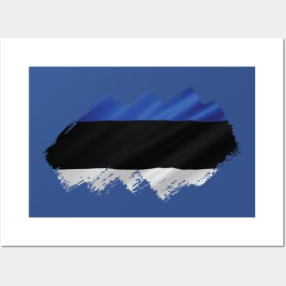 Flag of Estonia Posters and Art